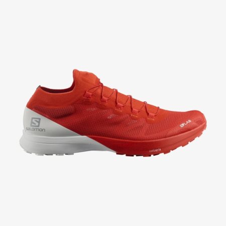 Salomon S/LAB SENSE 8 Mens Trail Running Shoes Red/White | Salomon South Africa